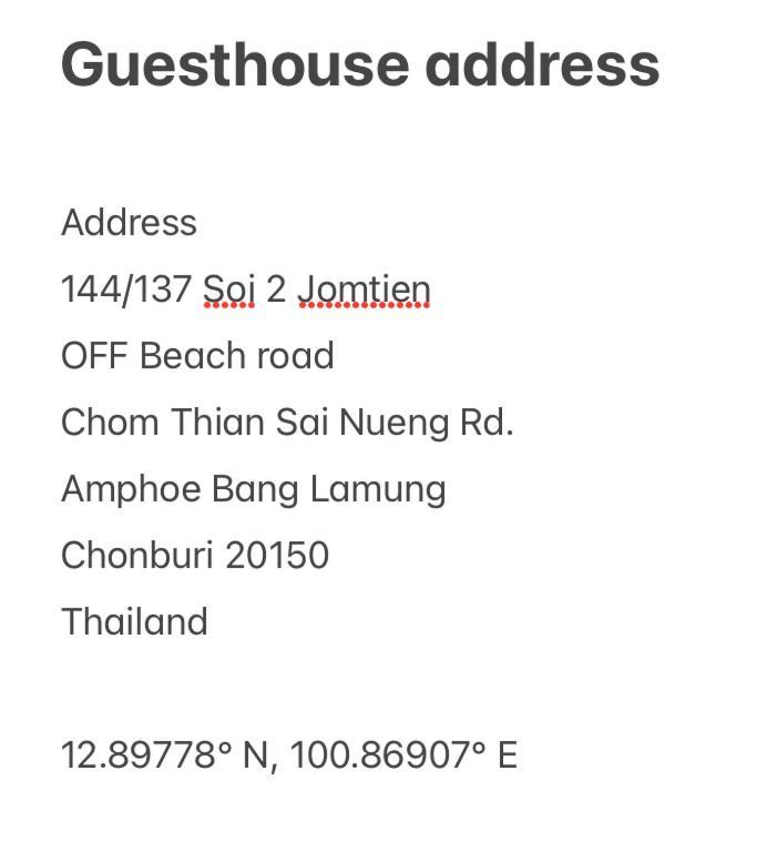 Pluemchai Guesthouse Csomtien-part Kültér fotó